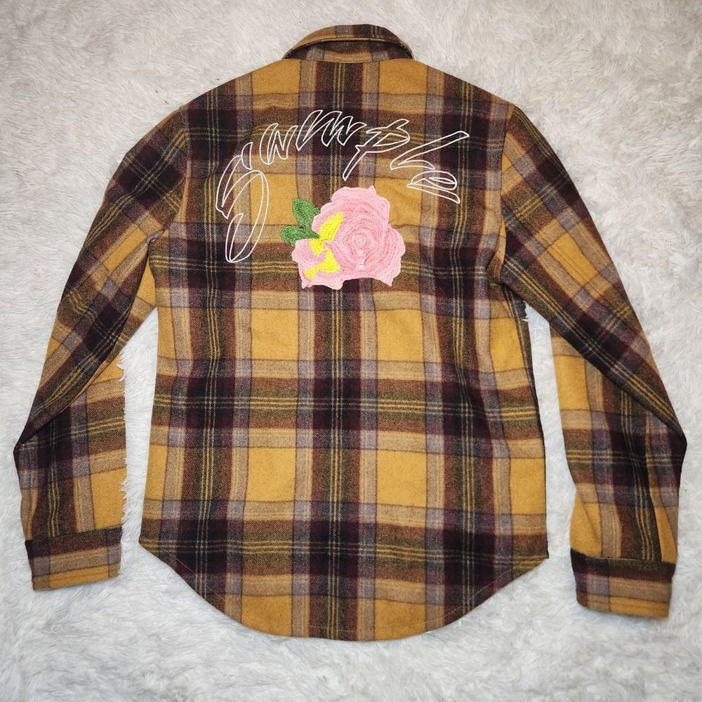 Sample Industries Flannel Collection Jacket W Emb… - image 1